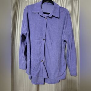 Source Unknown Lavender Corduroy Button-Down Shirt